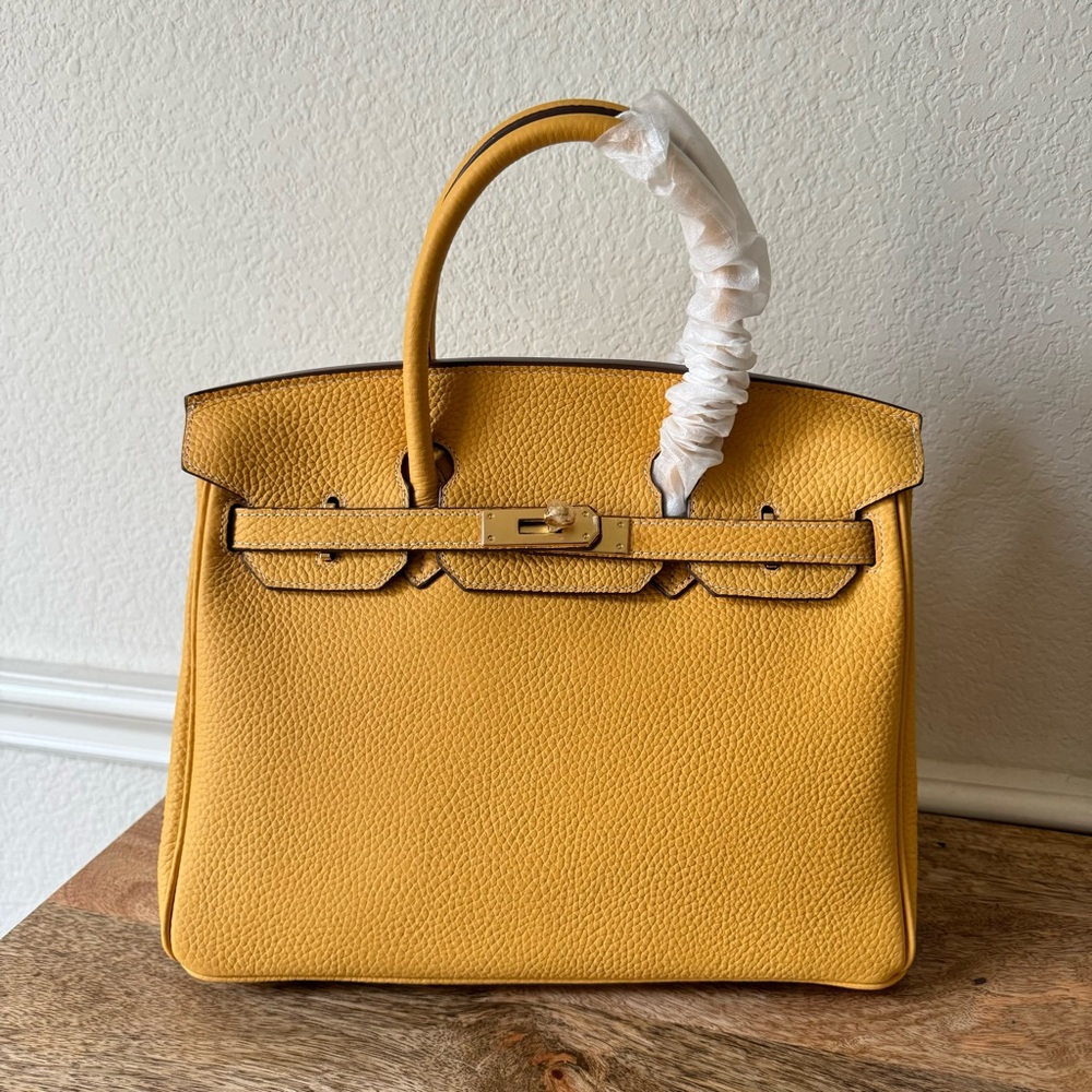 Elegant Yellow Satchel Bag